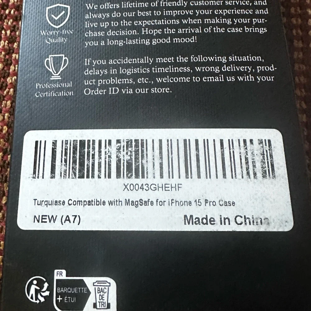 iPhone 15 Pro pink clear mag safe case new